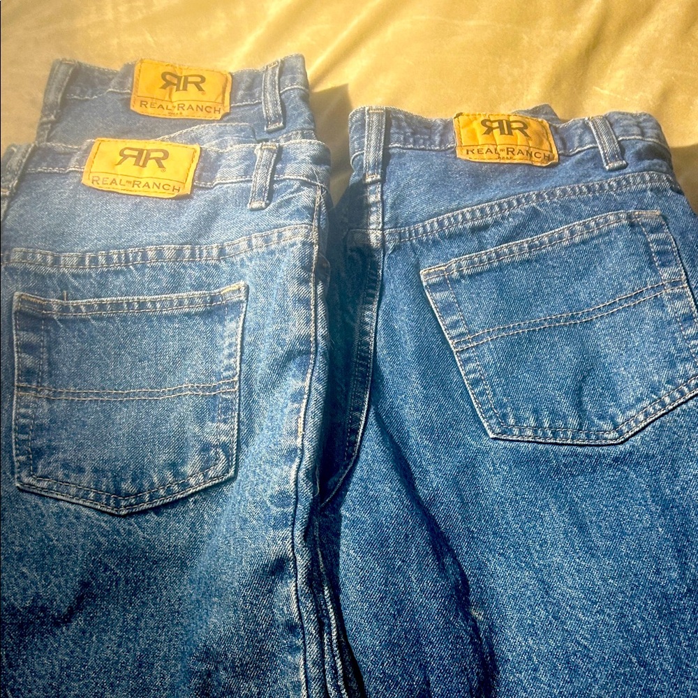 3 pairs of
Mens Real Ranch Workwear jeans